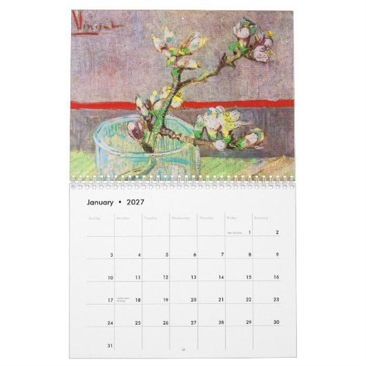 Kalender Vincent van Goghs 2011 (Jan 2027)