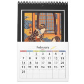 Kalender Vintag Japanisch Retro Postings (Feb 2027)