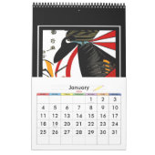 Kalender Vintag Japanisch Retro Postings (Jan 2026)