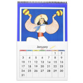 Kalender Vintage Reiseplakate Schlicht (Jan 2027)