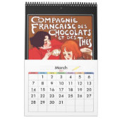 Kalender Vintage Retro-Bilder Postings 2 Schlicht (Mär 2027)