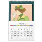 Kalender Vintage Retro-Bilder Schlichte Postings (Jan 2027)