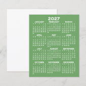 Kalender - Volljähriges Basispapier (Vorne/Hinten)