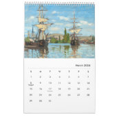 Kalender von Claude Monet (Mär 2026)