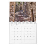 Kalender von Eze an der Côte d'Azur (Jan 2024)