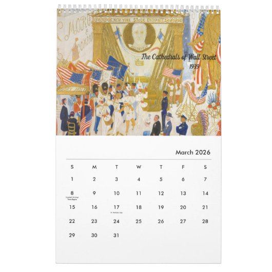 Kalender von Florine Stettheimer (Mär 2026)