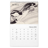 Kalender von Gustav Klimt (Feb 2026)