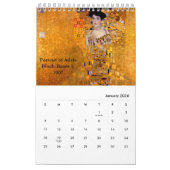 Kalender von Gustav Klimt (Jan 2026)