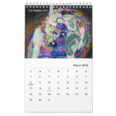 Kalender von Gustav Klimt (Mär 2026)
