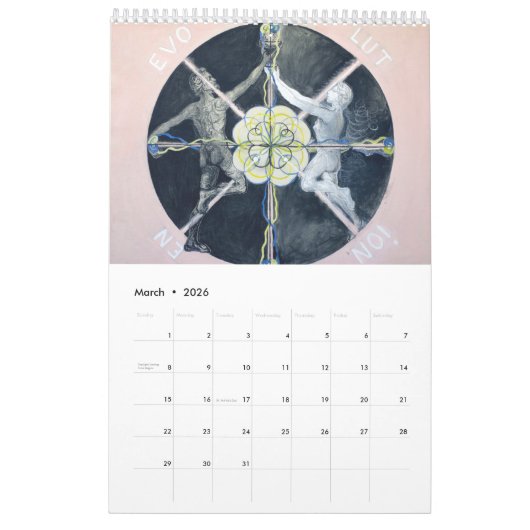 Kalender von Hilma af Klint (Mär 2026)