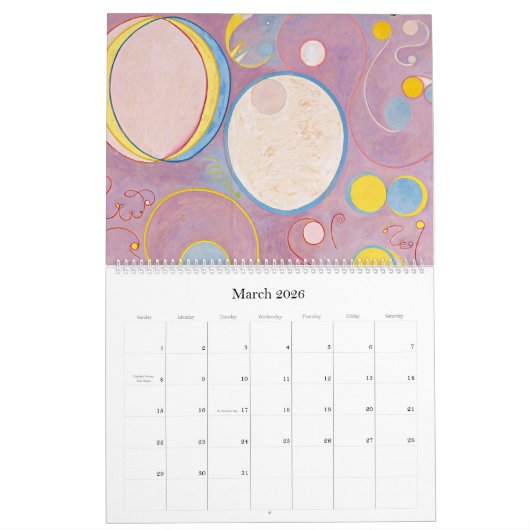 Kalender von Hilma af Klint (Mär 2026)