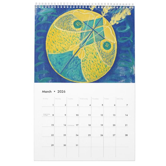 Kalender von Hilma af Klint (Mär 2026)