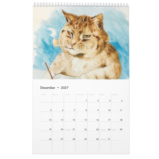 Kalender von Louis Wain (Dez 2027)