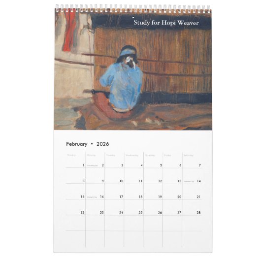 Kalender von Maynard Dixon (Feb 2026)