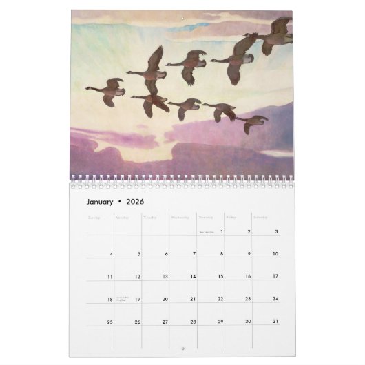 Kalender von Newell Convers Wyeth (Jan 2026)