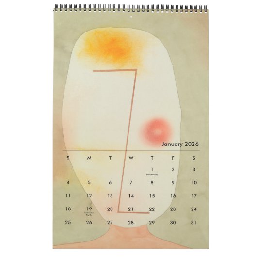 Kalender von Paul Klee (Jan 2026)