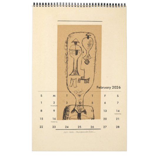 Kalender von Paul Klee (Feb 2026)