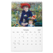 Kalender von Pierre-Auguste Renoir. (Feb 2027)