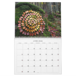 Kalender Wälder 2026 Kunst Landart Natur