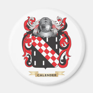 Kalender-Wappen (Familienwappen) Magnet