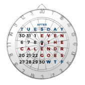 Kalender was das WTF Dartscheibe (vorne)