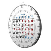 Kalender was das WTF Dartscheibe (Vorderseite rechts)