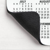 Kalender - weißer Hintergrund - Vertikal Mousepad (Ecke)