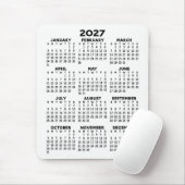 Kalender - weißer Hintergrund - Vertikal Mousepad (Mit Mouse)