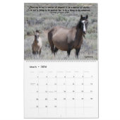 Kalender Wildpferde im Sandwaschbecken (Mär 2026)