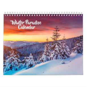 Kalender Winterparadies mittlerer Größe