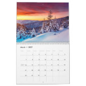 Kalender Winterparadies mittlerer Größe (Mär 2027)