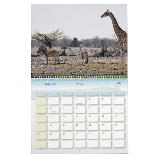 Kalender-Zebra Kalender (Jan 2026)