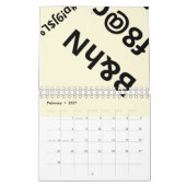 Kalender zum Spaß (Feb 2027)