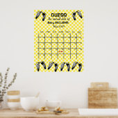 Kalender zur Schätzung des voraussichtlichen Gebur Poster (Küche)