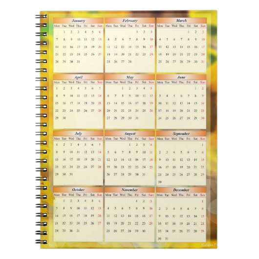 Kalenderbericht 2013 notizblock (Vorderseite)