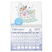 Kalenderblase 2025 Entspannendes Bad Kalender (Feb 2027)