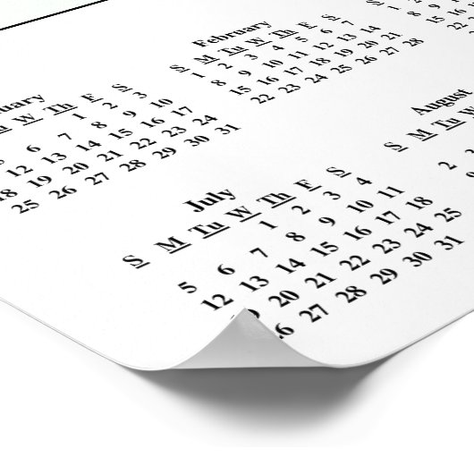 Kalendercomputer-Fehler 2015 Poster (Ecke)