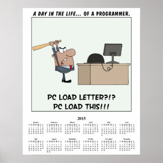 Kalendercomputer-Fehler 2015 Poster