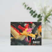 Kalenderdrache 2012 Postkarte (Stehend Vorderseite)
