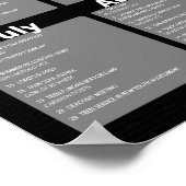 Kalenderereignisse Poster (Ecke)