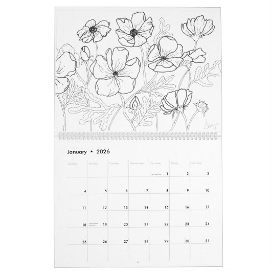 Kalenderfarben Kalender (Jan 2026)