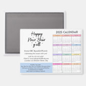 Kalendergeschäft 2025 magnet (Vorderseite/Rückseite)