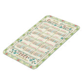 Kalenderjahr 2024 | Viktorianischer Jugendstil Magnet (Linke Seite)