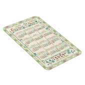 Kalenderjahr 2024 | Viktorianischer Jugendstil Magnet (Rechte Seite)