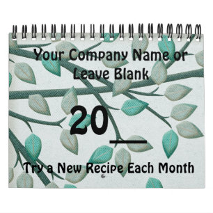 Kalenderjahr des Kochens von Werbeaktion Recipes Kalender