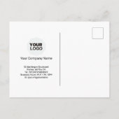 Kalenderkarte 2025: Sonntag Start, Schwarz & Weiß Postkarte (Rückseite)