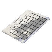 Kalenderkarte Notizblock (angewinkelt)