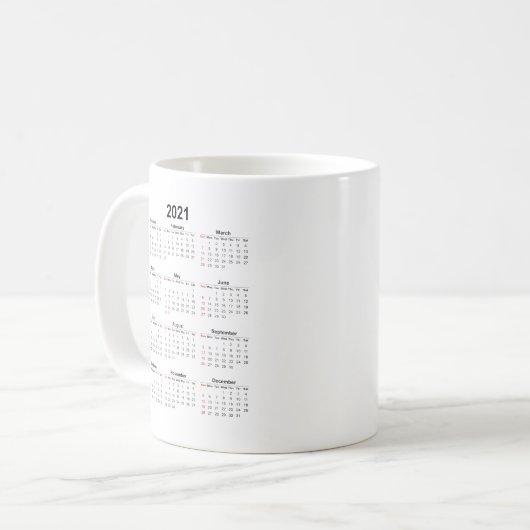 Kalendermonat 2021 kaffeetasse (Vorderseite Links)