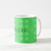 Kalendermonat von Janz März Green Kaffeetasse (VorderseiteRechts)
