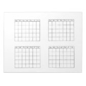 Kalenderpad White Triyear Notizblock (Vorderseite)